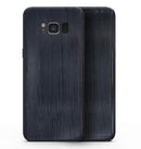 Dark Navy Horizontal Planks - Samsung Galaxy S8 Full-Body Skin Kit