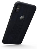 Dark Navy Horizontal Planks - iPhone X Skin-Kit