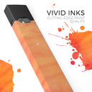 Dark Orange Absorbed Watercolor Texture - Premium Decal Protective Skin-Wrap Sticker compatible with the Juul Labs vaping device
