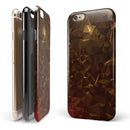 Dark Orange Geometric V13 iPhone 6/6s or 6/6s Plus 2-Piece Hybrid INK-Fuzed Case