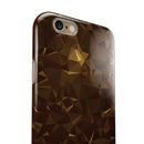 Dark Orange Geometric V13 iPhone 6/6s or 6/6s Plus 2-Piece Hybrid INK-Fuzed Case