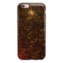 Dark Orange Geometric V13 iPhone 6/6s or 6/6s Plus 2-Piece Hybrid INK-Fuzed Case