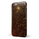 Dark Orange Geometric V13 iPhone 6/6s or 6/6s Plus 2-Piece Hybrid INK-Fuzed Case