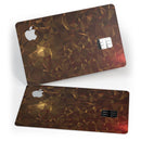 Dark Orange Geometric V13 - Premium Protective Decal Skin-Kit for the Apple Credit Card