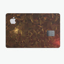 Dark Orange Geometric V13 - Premium Protective Decal Skin-Kit for the Apple Credit Card