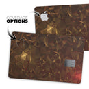 Dark Orange Geometric V13 - Premium Protective Decal Skin-Kit for the Apple Credit Card