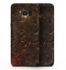 Dark Orange Geometric V13 - Samsung Galaxy S8 Full-Body Skin Kit