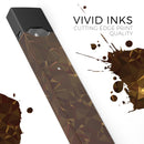 Dark Orange Geometric V13 - Premium Decal Protective Skin-Wrap Sticker compatible with the Juul Labs vaping device