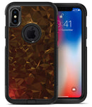 Dark Orange Geometric V13 - iPhone X OtterBox Case & Skin Kits