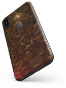 Dark Orange Geometric V13 - iPhone X Skin-Kit