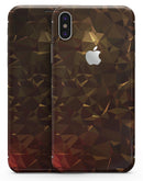 Dark Orange Geometric V13 - iPhone X Skin-Kit