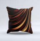 Dark Orange Shadow Fabric ink-Fuzed Decorative Throw Pillow