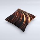 Dark Orange Shadow Fabric ink-Fuzed Decorative Throw Pillow