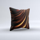 Dark Orange Shadow Fabric ink-Fuzed Decorative Throw Pillow