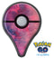 Dark Pink 53 Absorbed Watercolor Texture Pokémon GO Plus Vinyl Protective Decal Skin Kit