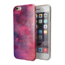 Dark Pink 53 Absorbed Watercolor Texture iPhone 6/6s or 6/6s Plus 2-Piece Hybrid INK-Fuzed Case