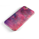 Dark Pink 53 Absorbed Watercolor Texture iPhone 6/6s or 6/6s Plus 2-Piece Hybrid INK-Fuzed Case
