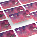 Dark Pink 53 Absorbed Watercolor Texture - Premium Protective Decal Skin-Kit for the Apple Credit Card