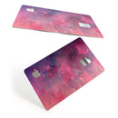 Dark Pink 53 Absorbed Watercolor Texture - Premium Protective Decal Skin-Kit for the Apple Credit Card