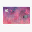 Dark Pink 53 Absorbed Watercolor Texture - Premium Protective Decal Skin-Kit for the Apple Credit Card