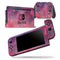 Dark Pink 53 Absorbed Watercolor Texture - Skin Wrap Decal for Nintendo Switch Lite Console & Dock - 3DS XL - 2DS - Pro - DSi - Wii - Joy-Con Gaming Controller