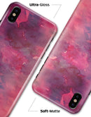 Dark Pink 53 Absorbed Watercolor Texture - iPhone X Clipit Case