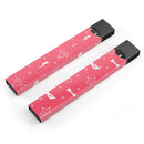 Dark Pink Doodles with Lightning - Premium Decal Protective Skin-Wrap Sticker compatible with the Juul Labs vaping device