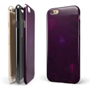 Dark Pink Geometric V16 iPhone 6/6s or 6/6s Plus 2-Piece Hybrid INK-Fuzed Case