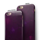 Dark Pink Geometric V16 iPhone 6/6s or 6/6s Plus 2-Piece Hybrid INK-Fuzed Case
