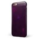Dark Pink Geometric V16 iPhone 6/6s or 6/6s Plus 2-Piece Hybrid INK-Fuzed Case