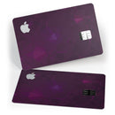 Dark Pink Geometric V16 - Premium Protective Decal Skin-Kit for the Apple Credit Card