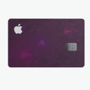 Dark Pink Geometric V16 - Premium Protective Decal Skin-Kit for the Apple Credit Card