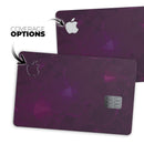 Dark Pink Geometric V16 - Premium Protective Decal Skin-Kit for the Apple Credit Card