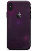 Dark Pink Geometric V16 - iPhone X Skin-Kit
