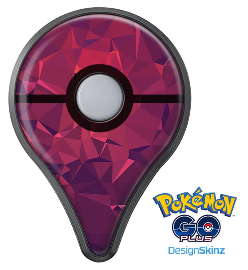 Dark Pink Geometric V19 Pokémon GO Plus Vinyl Protective Decal Skin Kit