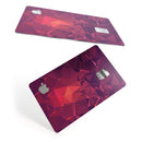 Dark Pink Geometric V19 - Premium Protective Decal Skin-Kit for the Apple Credit Card