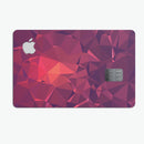Dark Pink Geometric V19 - Premium Protective Decal Skin-Kit for the Apple Credit Card