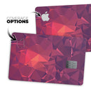Dark Pink Geometric V19 - Premium Protective Decal Skin-Kit for the Apple Credit Card