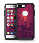 Dark Pink Geometric V19 - iPhone 7 or 7 Plus Commuter Case Skin Kit