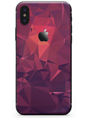 Dark Pink Geometric V19 - iPhone X Skin-Kit