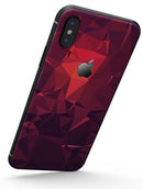 Dark Pink Geometric V19 - iPhone X Skin-Kit