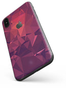Dark Pink Geometric V19 - iPhone X Skin-Kit