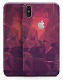 Dark Pink Geometric V19 - iPhone X Skin-Kit