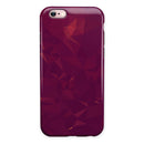 Dark Pink Geometric V3 iPhone 6/6s or 6/6s Plus 2-Piece Hybrid INK-Fuzed Case