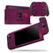 Dark Pink Geometric V3 - Skin Wrap Decal for Nintendo Switch Lite Console & Dock - 3DS XL - 2DS - Pro - DSi - Wii - Joy-Con Gaming Controller