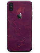 Dark Pink Geometric V3 - iPhone X Skin-Kit