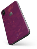 Dark Pink Geometric V3 - iPhone X Skin-Kit