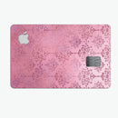Dark Pink Royal Over Pattern - Premium Protective Decal Skin-Kit for the Apple Credit Card