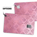 Dark Pink Royal Over Pattern - Premium Protective Decal Skin-Kit for the Apple Credit Card