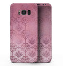 Dark Pink Royal Over Pattern - Samsung Galaxy S8 Full-Body Skin Kit